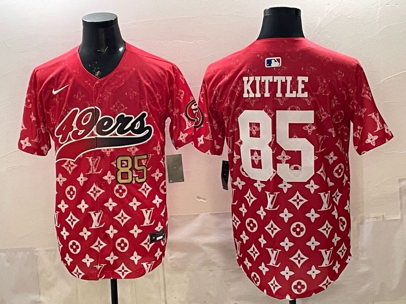 Men 2026 San Francisco 49ers #85 Kittle Red Nike Limited NFL Jersey style 0011